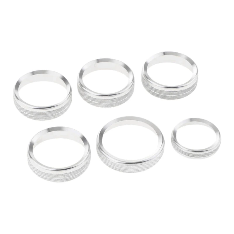 

Switch Buttons Cover Trim for Ford F150 2016 - 2018 Air Conditioning Climate Control Ring Knob Trim Ring Sticker 6Pcs