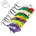 Искусственная силикагелевая жесткая Приманка VIB, антикоррозийная Тонущая бионическая приманка для баса 4,5 см8,5 г 8 #, 3D имитация глаз с острым крючком