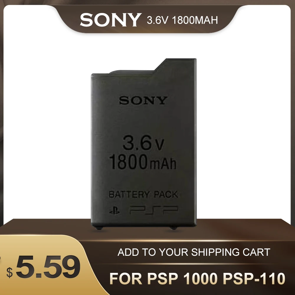 1 шт. 3 6 V Sony 1800 мА/ч литий ионный Перезаряжаемые Батарея пакет для Оборудование PSP