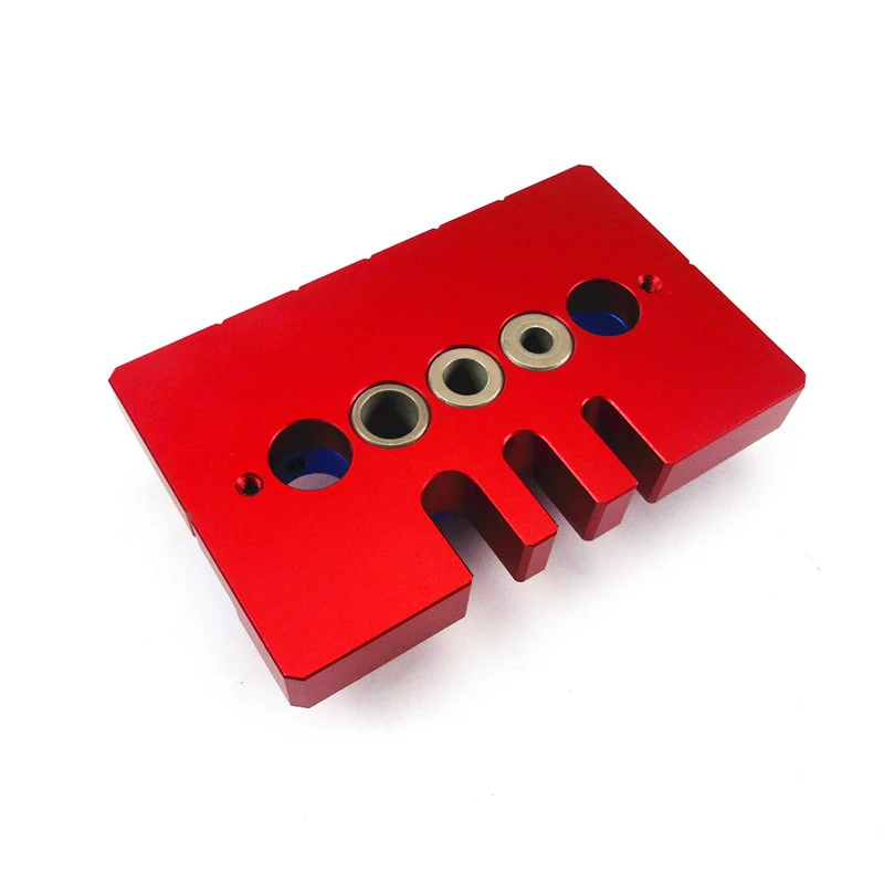

Right Angle Wood Doweling Jig Aluminum Alloy Pocket Hole Jig Woodworking Puncher Tools Drilling Locator Hole Guide For Carpentry