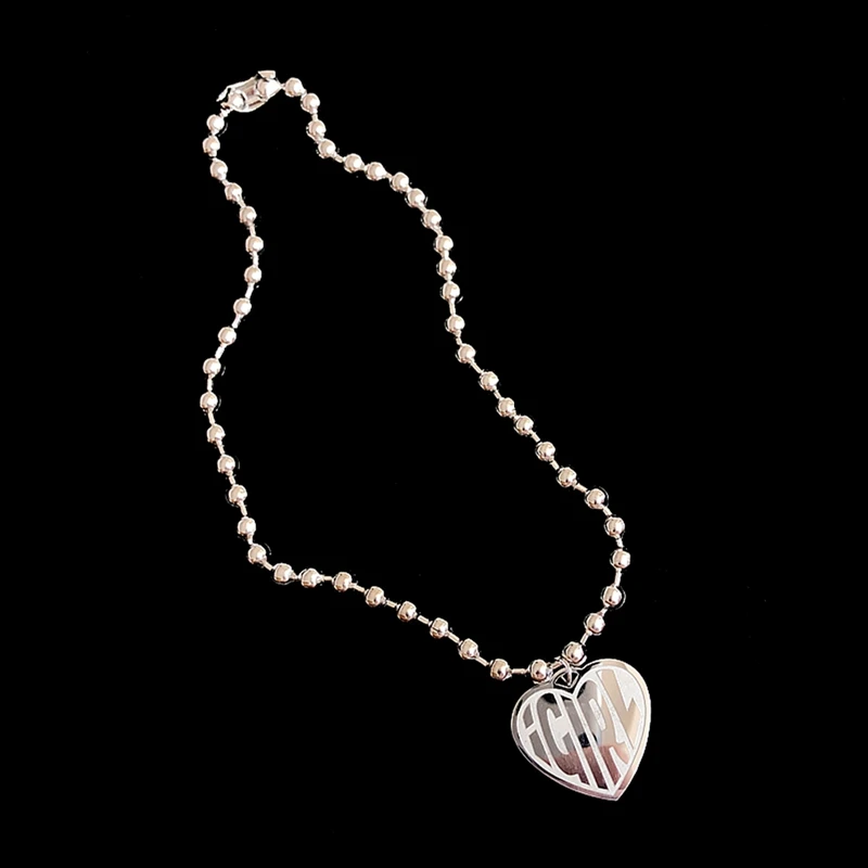 Ожерелье в виде сердца сверхмощная Готическая уличная цепочка колье с