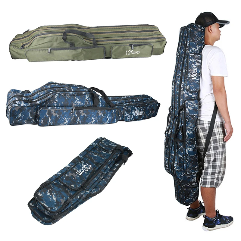 Трехслойная Холщовая Сумка для рыбалки 110 150 см многослойная удочки