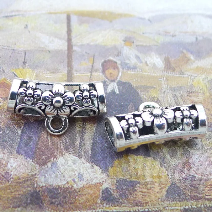 

Supplies For Jewelry Making Tee Button Antique Silver Color 11x19mm 10 Pieces