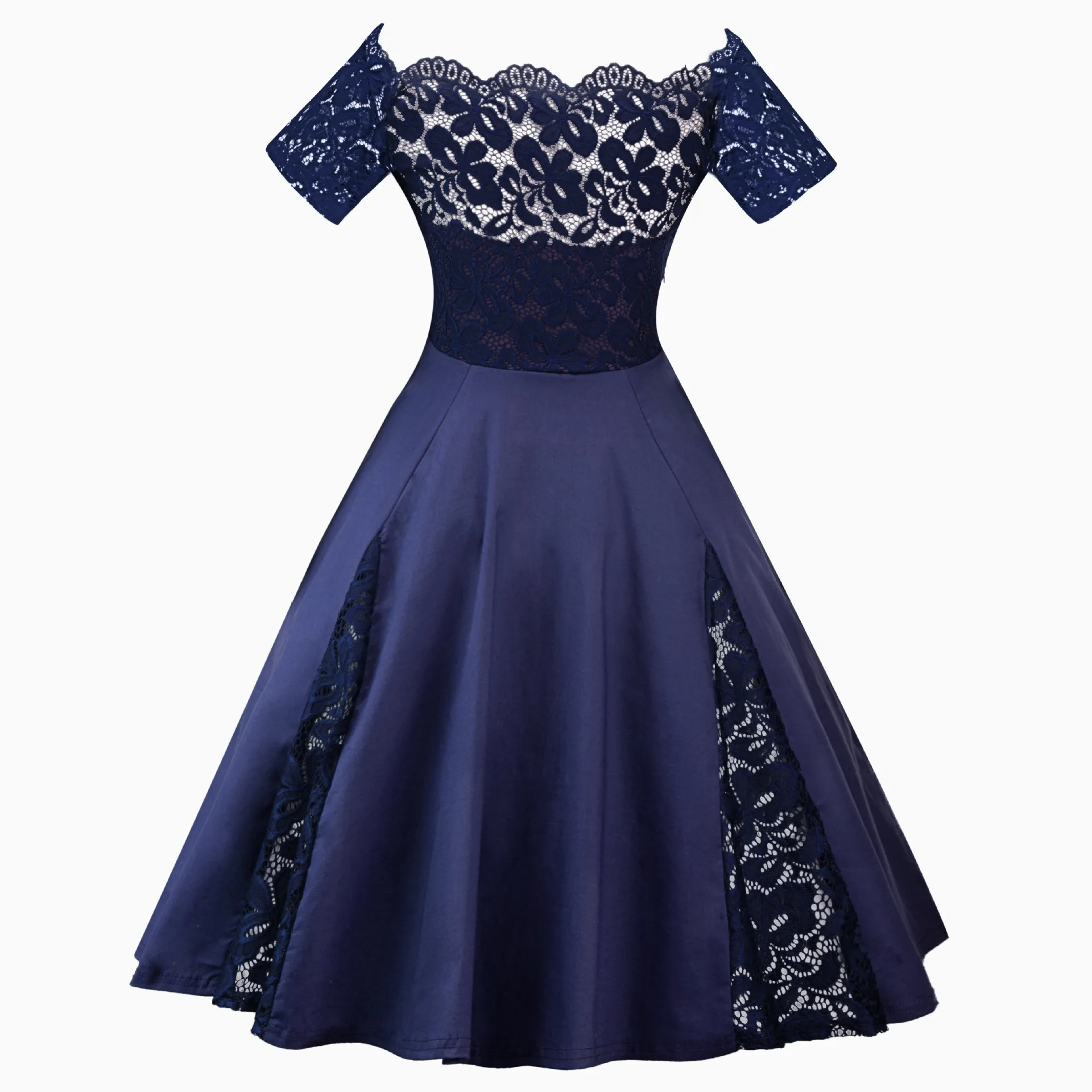 Женское платье с вырезом лодочкой кружевное короткое подружки невесты для