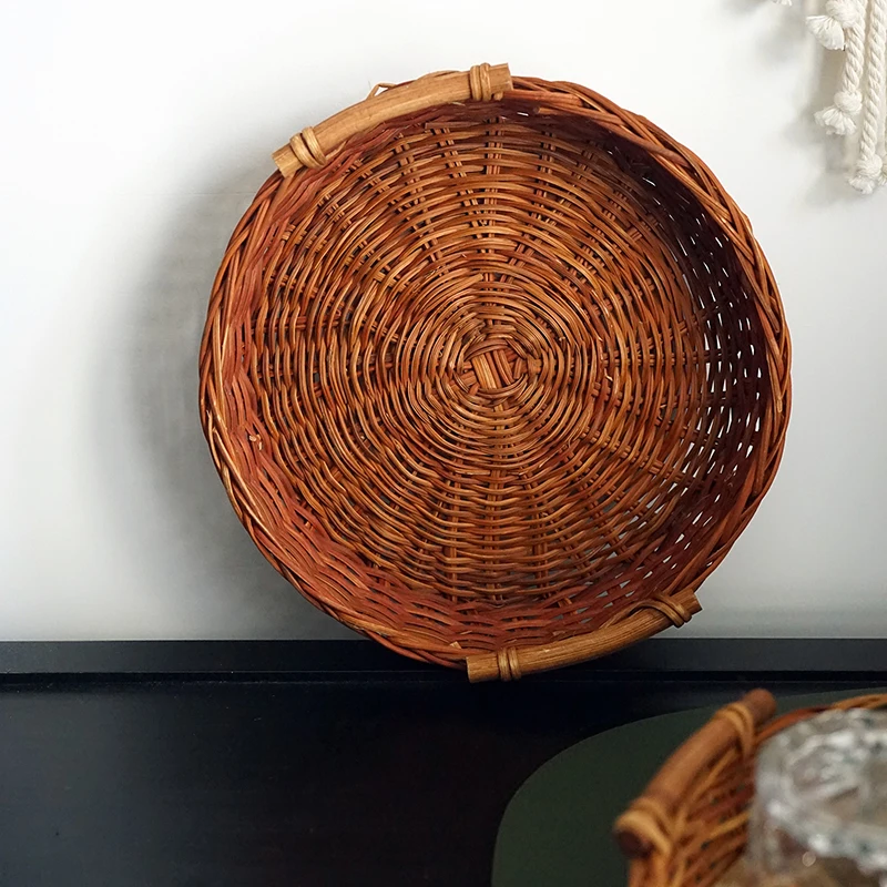 Тканевый поднос из красного ротанга корзина для хлеба|Стойки| |