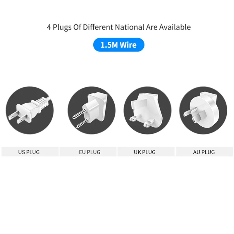 USB зарядное устройство USLION 40 Вт 8 портов быстрая зарядка 3 0 светодиодный дисплей