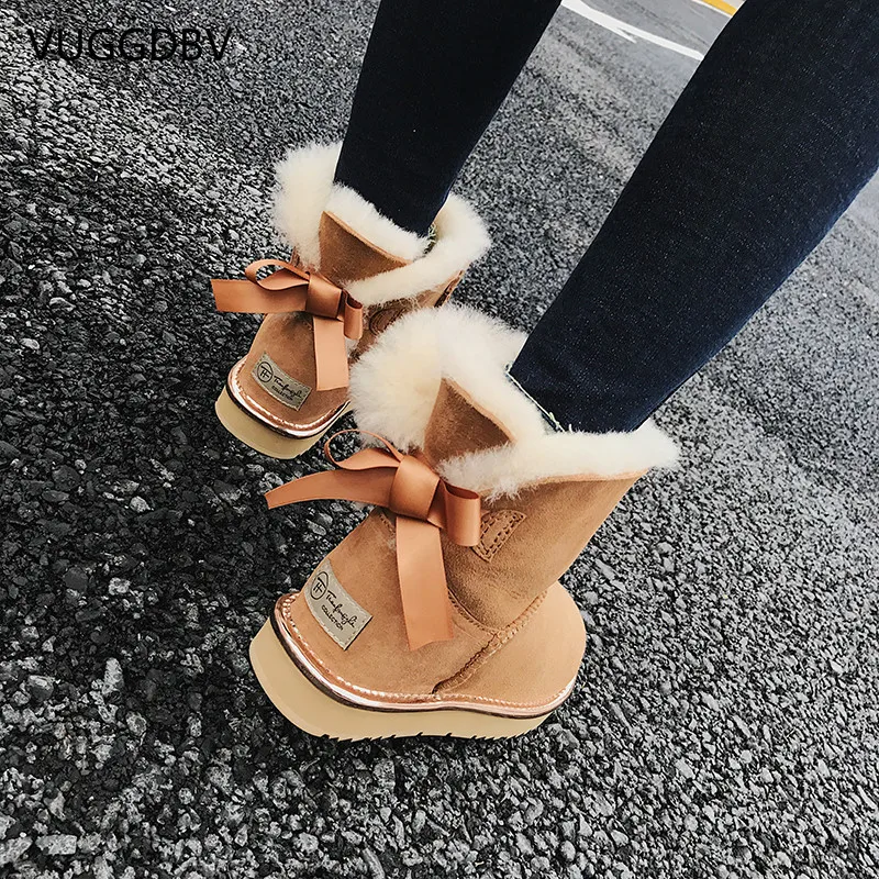 Женские зимние сапоги коллекция 2019 года новые женские теплые короткие трубы на
