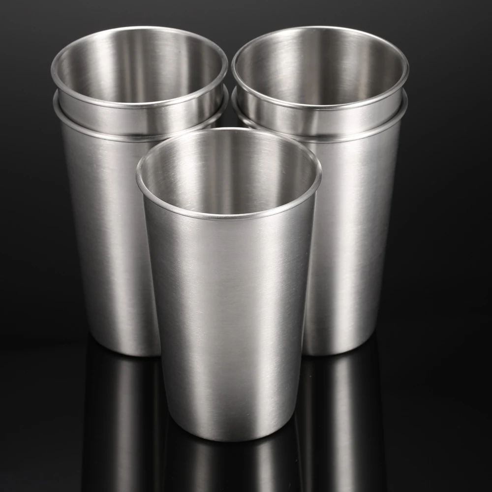 Горячее предложение 5 шт. пивная кружка Caneca из нержавеющей стали стаканы для воды