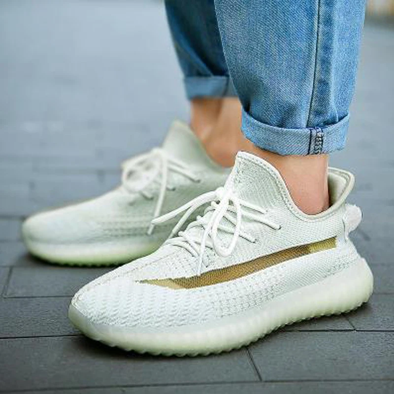 Дышащие летающие тканые мужские туфли Новинка осени 2019 дезодорирующая