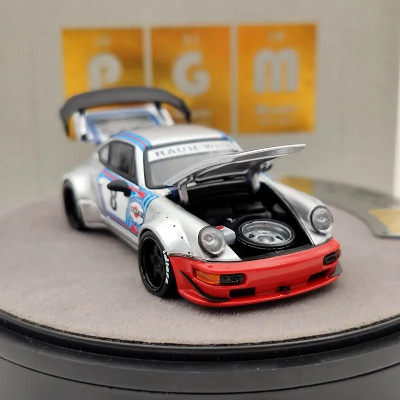 PGM 1:64 для P ~ sche 964 RWB Martini Rauh Welt Begriff #8 литые под давлением модели Ограниченная серия