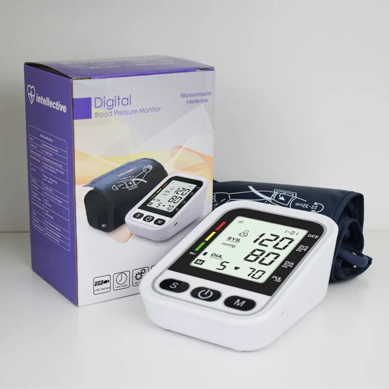 

GIZZO Household tonometer Medical Accessories Adult Elderly Arm Type Automatic Electronic Sphygmomanometer Blood Pressure Meter