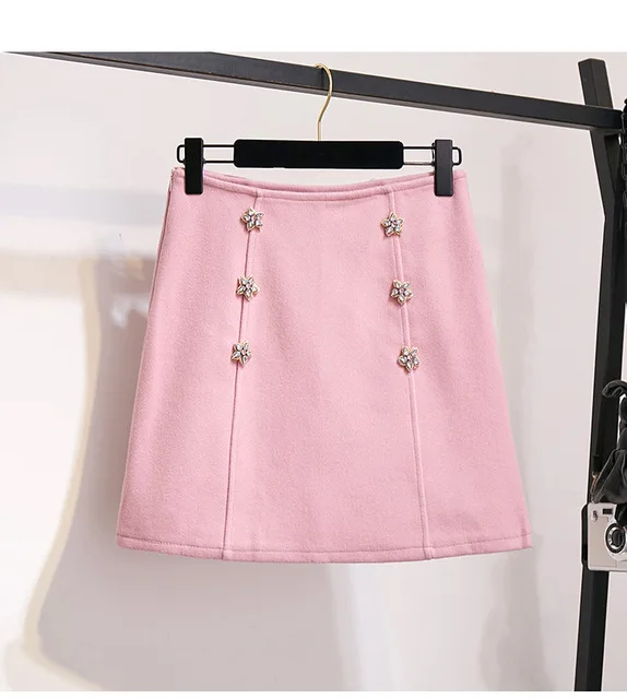 Водолазка с вышитыми цветами вязаный пуловер свитер юбка новый зимний костюм