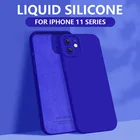 Внутренний Флокированный жидкий силиконовый чехол для iPhone 13 12 11 Pro XS Max XR X 8 7 Plus SE 2020 13 Pro Max квадратный ударопрочный чехол