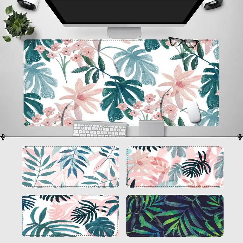 

Soft Jungle palm Gaming Mouse Pad Gaming MousePad Large Big Mouse Mat Desktop Mat Computer Mouse pad For Overwatch