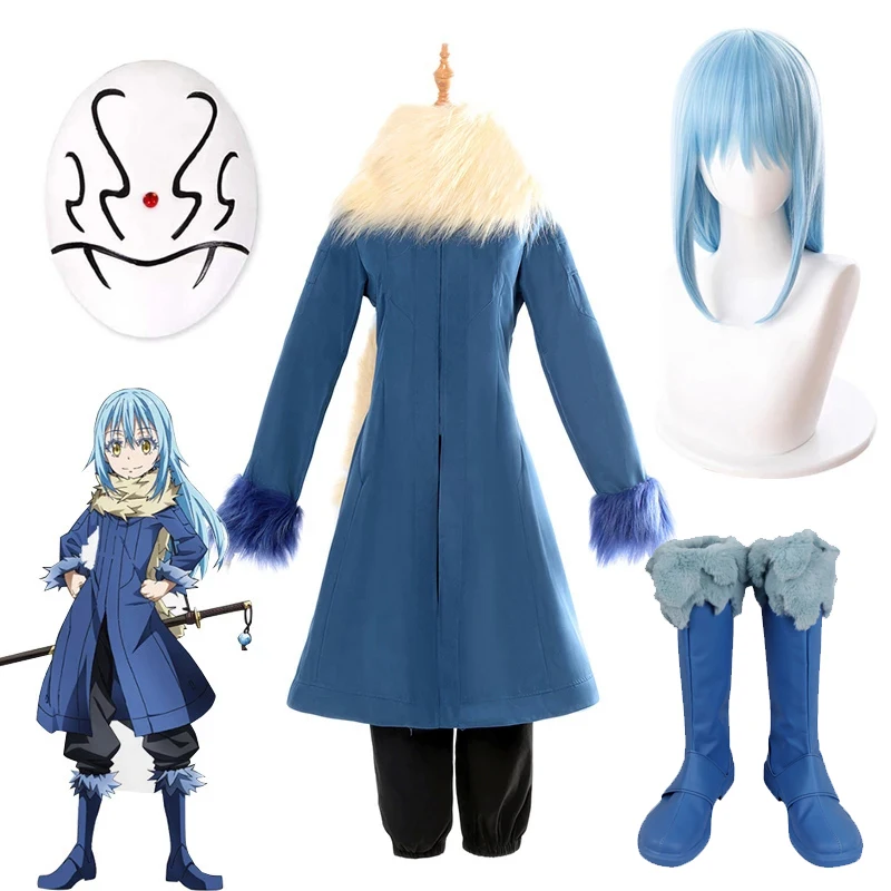 

Anime That Time I Got Reincarnated As A Slime Rimuru Tempest Cosplay Costume Rimuru Tempest Cosplay Shoes Wig Mask Accessories