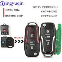 jingyuqin modified remote car flip key 315433mhz for ford f150 explorer focus edge escape ranger mustang flex mercury lincoln