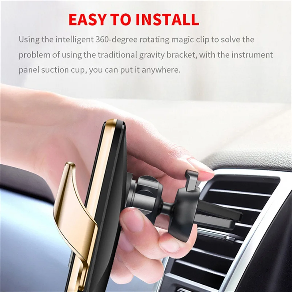 Автоматическое автомобильное беспроводное зарядное устройство R3 с ИК-датчиком