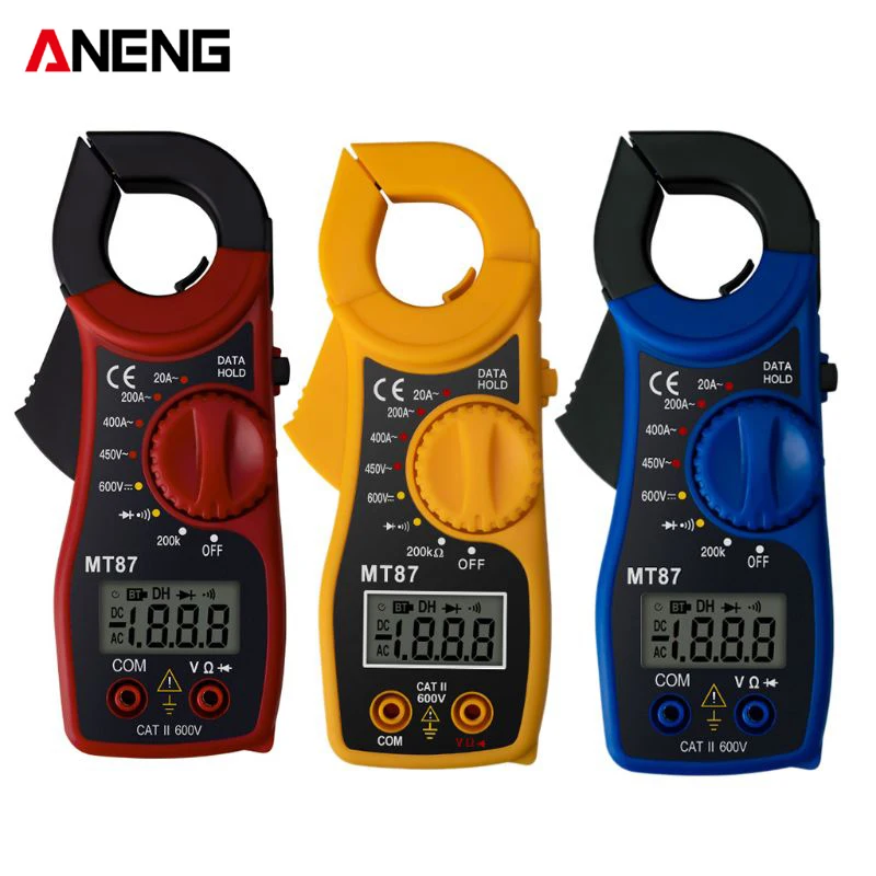

ANENG MT87 LCD Clamp Digital Meter Multimeter With Measurement AC/DC Voltage Tester Current Resistance Multi Test