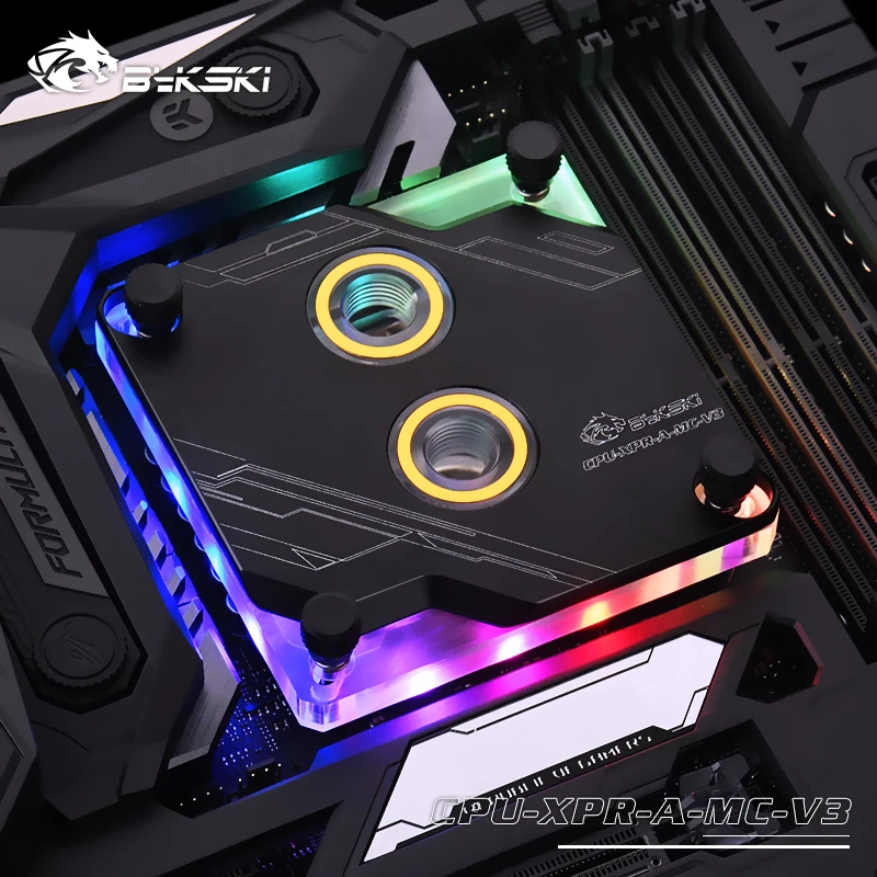 Bykski CPU XPR A MC V3 для Intel Lga115x/2011 водяные блоки RBW система освещения микроводный блок