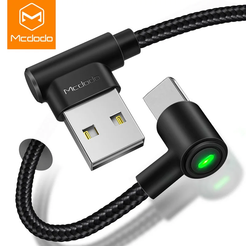 MCDODO 2 шт USB кабель 2.4A LED Быстрая зарядка для передачи данных и быстрой зарядки iPhone 12