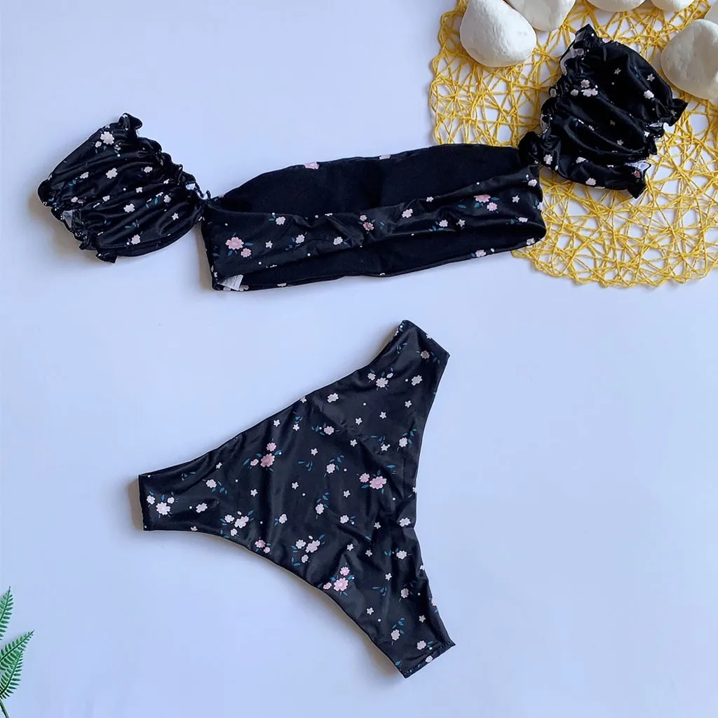 

Swimwear Sexy Women One Shoulder Bikini Female Bather High Waist Swimsuit Brazilian Bathing Suit Swimming Woman Swimwear biquini