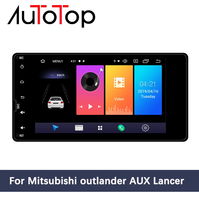 AUTOTOP 7 &quot2 Din Android 10 0 мультимедийный плеер для Outlander Lancer ASX 2012 2018 автомобильный радио