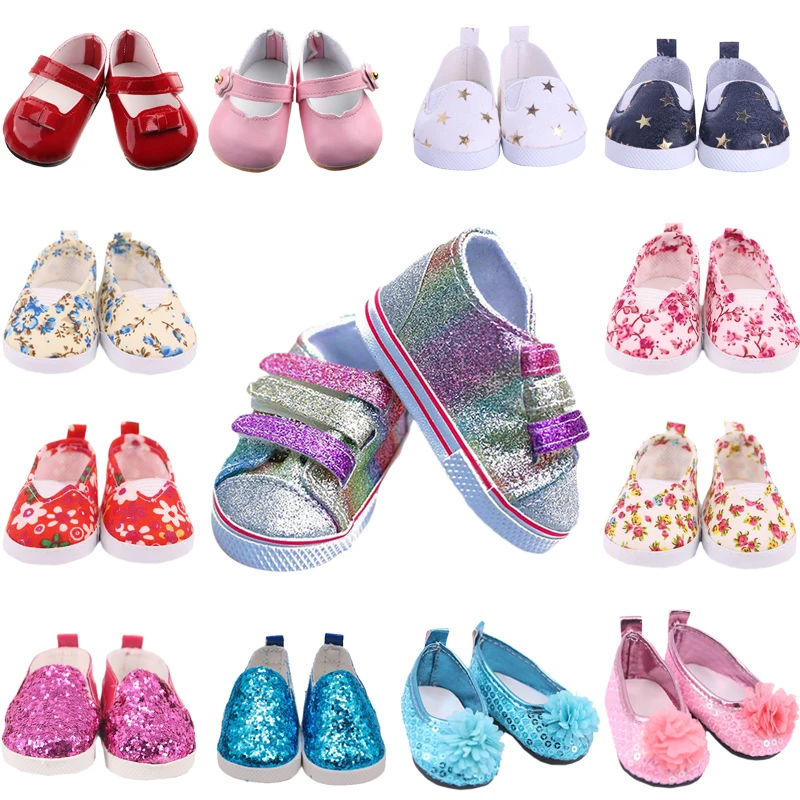 

Cute Doll Shoes 18Inch American 43CM Reborn Born Baby Doll Clothes Accessories Nenuco Ropa Our Generation Girl's DIY Toys Gift