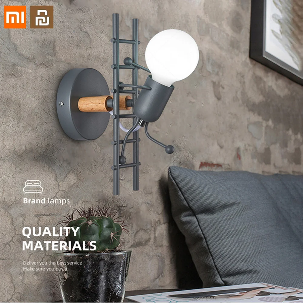 

Светодиодные ночные светильники Xiaomi Youpin, настенный светильник, прикроватный светильник для спальни, украшение для рукоделия, лампа для дет...