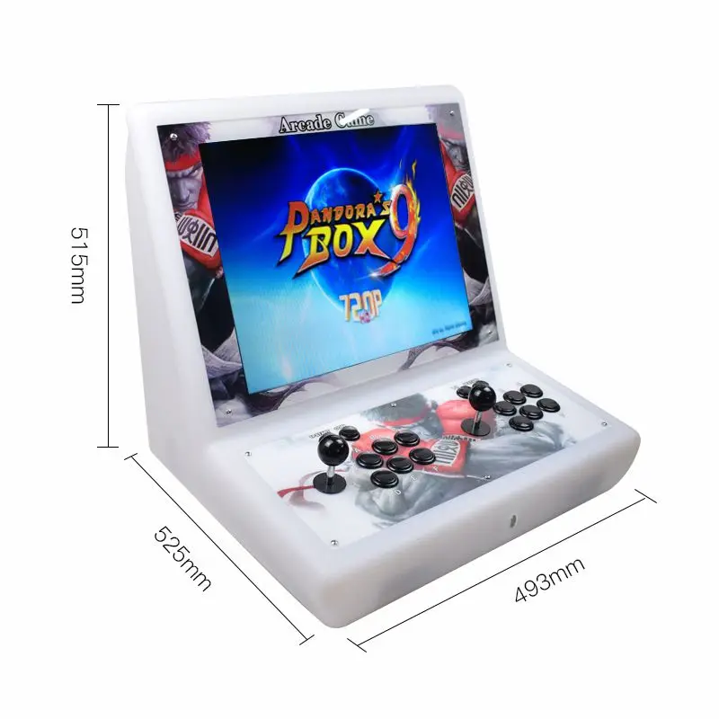 2 игрока аркадная игра машина с ЖК-экраном Pandora 9 1500 игр в 1 копия Sanwa Джойстик игровой автомат с монетоприемником