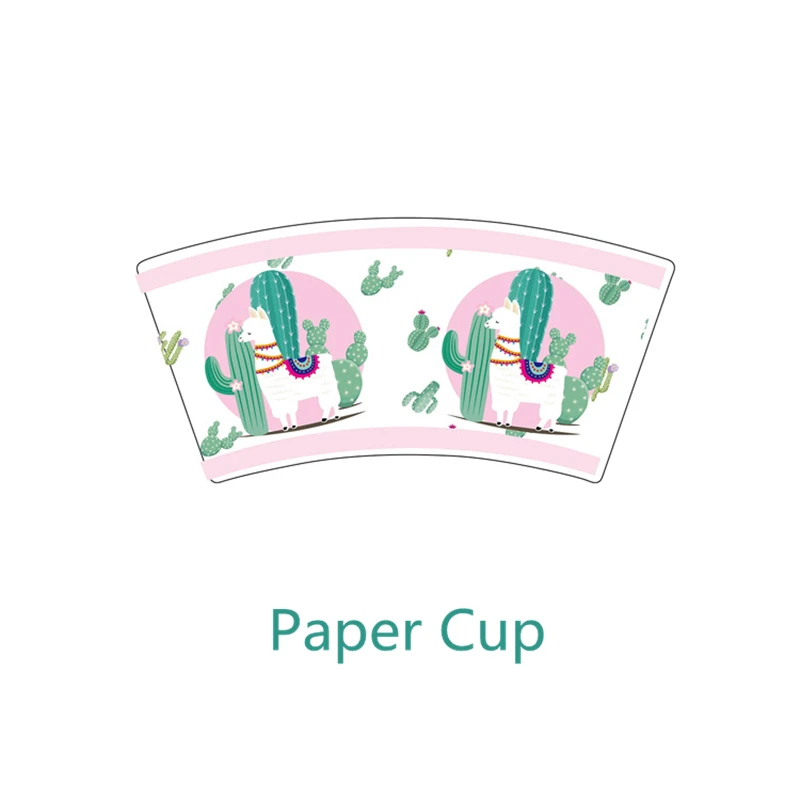 Набор одноразовой посуды из альпаки и для дня рождения. Одноразовые