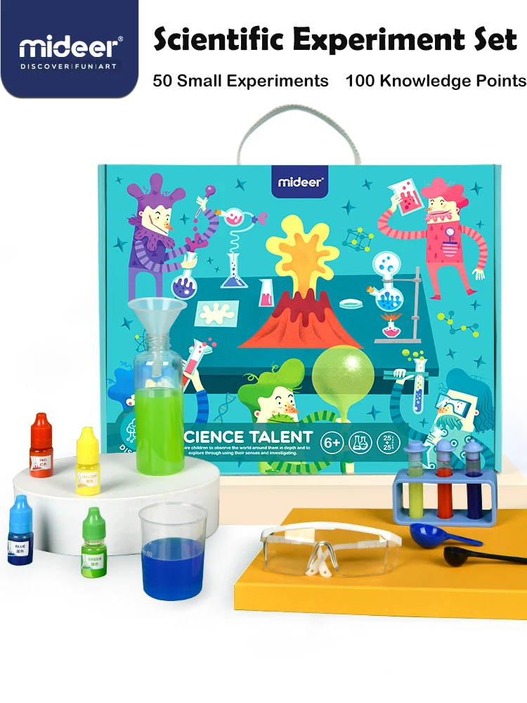 Детский Маленький набор Mideer для научных экспериментов пазл ручной работы сделай