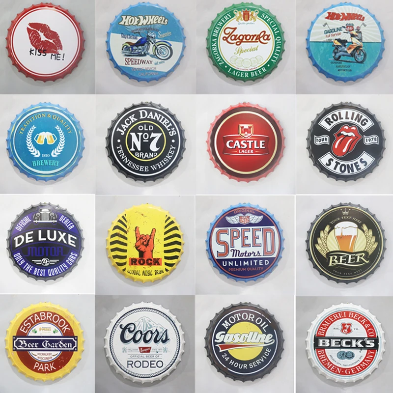 Пивная Кепка жестяные знаки классические винные пивные брендовые металлические