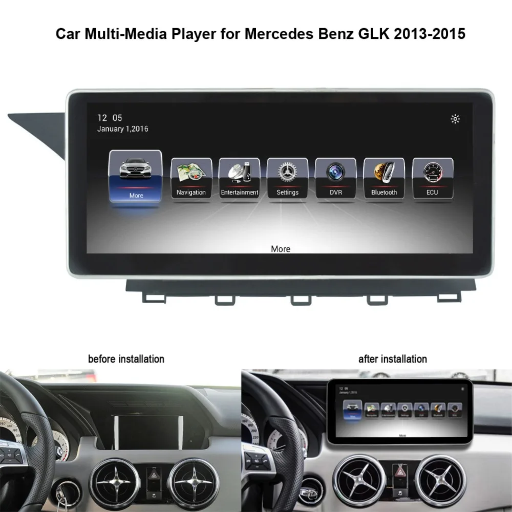 10 25 дюймов Android 7 1 Автомобильный мультимедийный плеер для Mercedes Benz GLK 2013-2015 с GPS