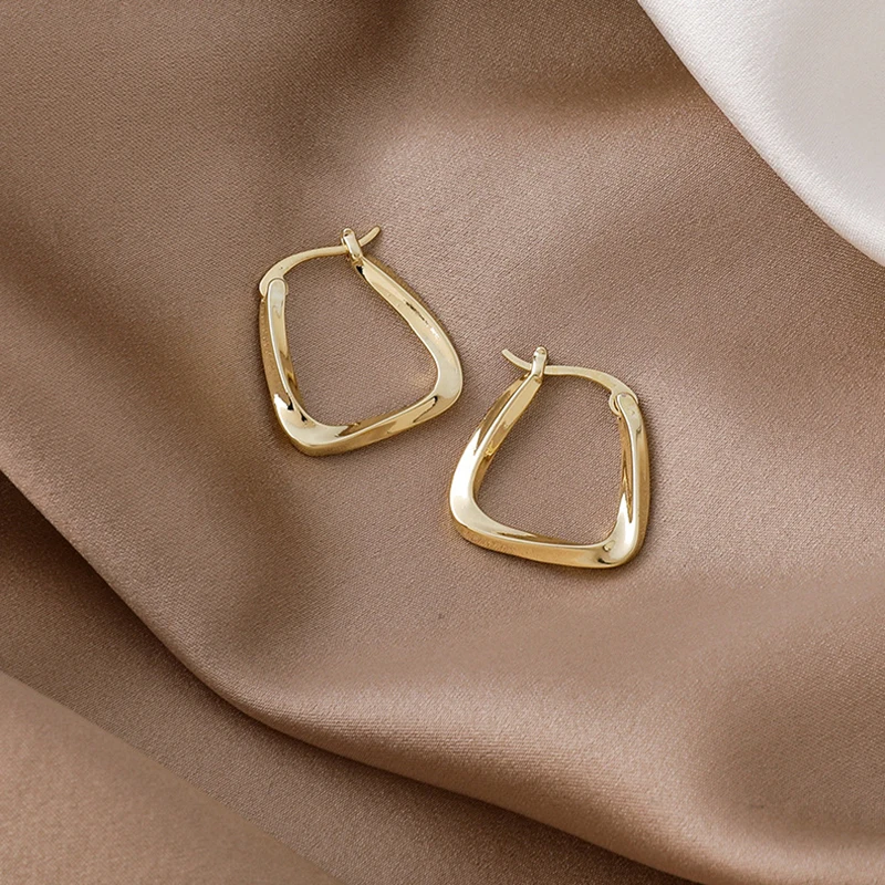 Южнокорейские модные элегантные высококачественные металлические квадратные