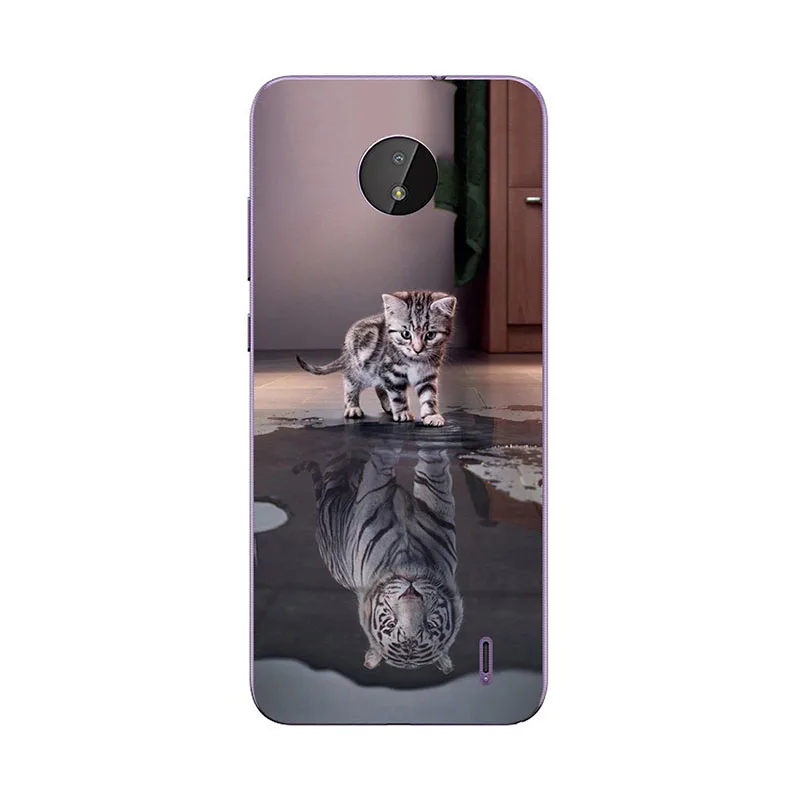 for nokia c10 ta 1342 case for nokia c20 ta 1339 ta 1348 ta 1352 ta 1356 6 52 cartoon pattern soft cover animal flower shell free global shipping