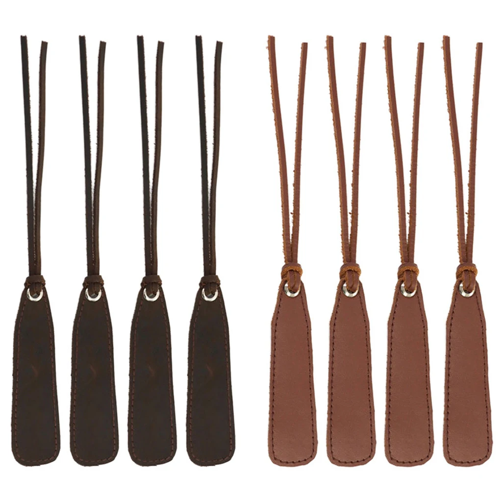 

Handmade Leather Bookmarks Textured Pack of 4 Soft Documents for Friends