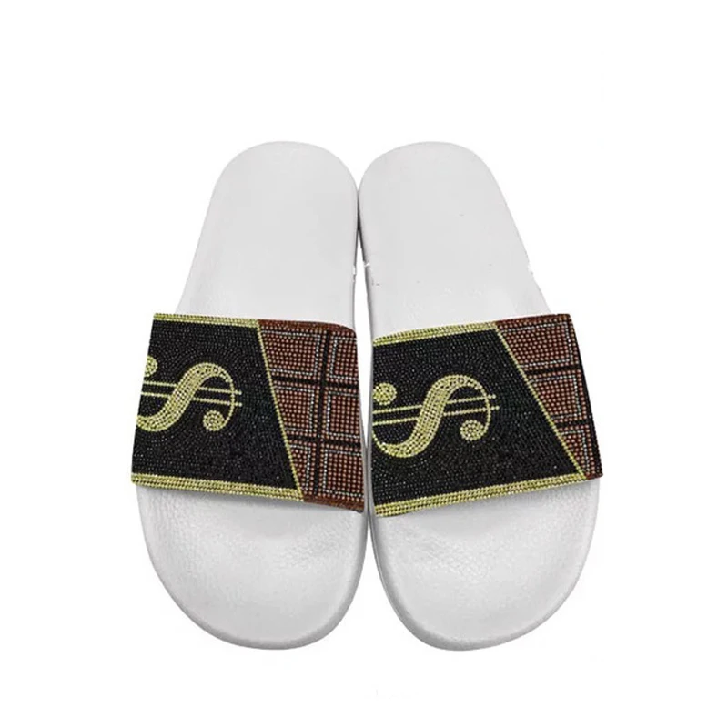 

Women Shoes Summer New Style Slippers Women's Dollar Slippers Fashion Color Diamond Dollar Bag Sequined Woman Bag