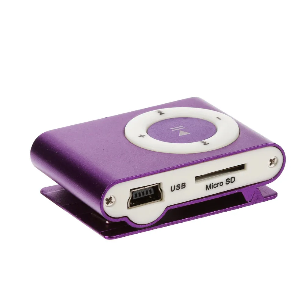 USB мини MP3 плеер с поддержкой карт Micro SD TF 32 ГБ mp3 клипсой для наушников спортивный
