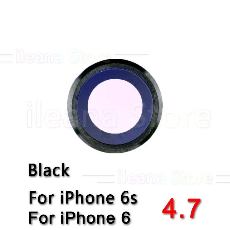 Сапфировое стекло задняя камера Стекло кольцо для iPhone 6 6s плюс камера объектив кольцо Крышка Оригинальная Замена - Цвет: 6s Black