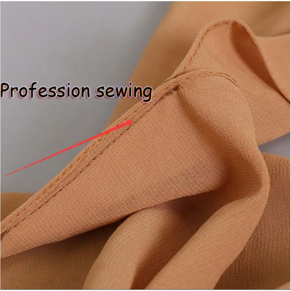 Малайзия дизайн мгновенный простой две петли пузырь шифон шарф шали два лица