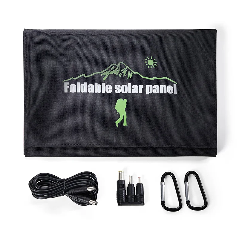 

21W Portable Solar Panels Battery SunPower Flexible Foldable Folding Waterproof 5V/2.4A USB Charger for Phone Power Station
