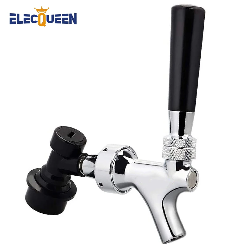 Craft Beer Tap with Liquid Ball Lock Quick Disconnect Assembly,Brewing Chrome Beer Faucet Taps Home brewery Draft Beer Dispenser