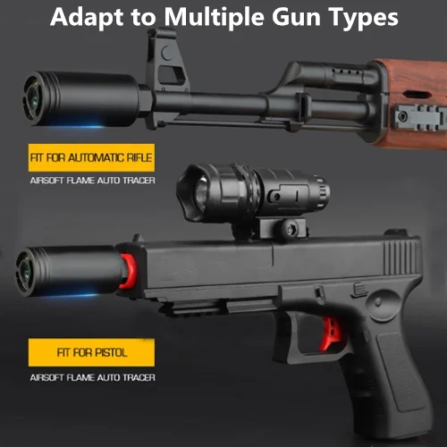 WoSport Spitfire Tracer Flash Unit (14mm CCW - Full Metal) Airsoft Suppressor | Спорт и развлечения
