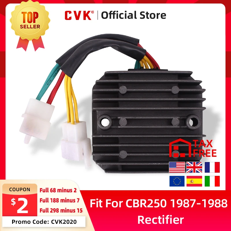 CVK выпрямитель напряжения регулятор зарядное устройство для HONDA CBR250 CBR250RR 1987 1988 MC17