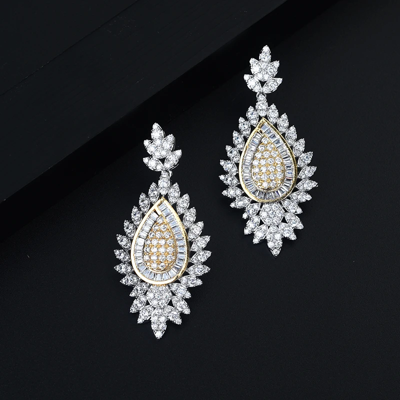 Свадебные ювелирные изделия Be 8 с блестящим кубическим цирконием Дубай набор из 4