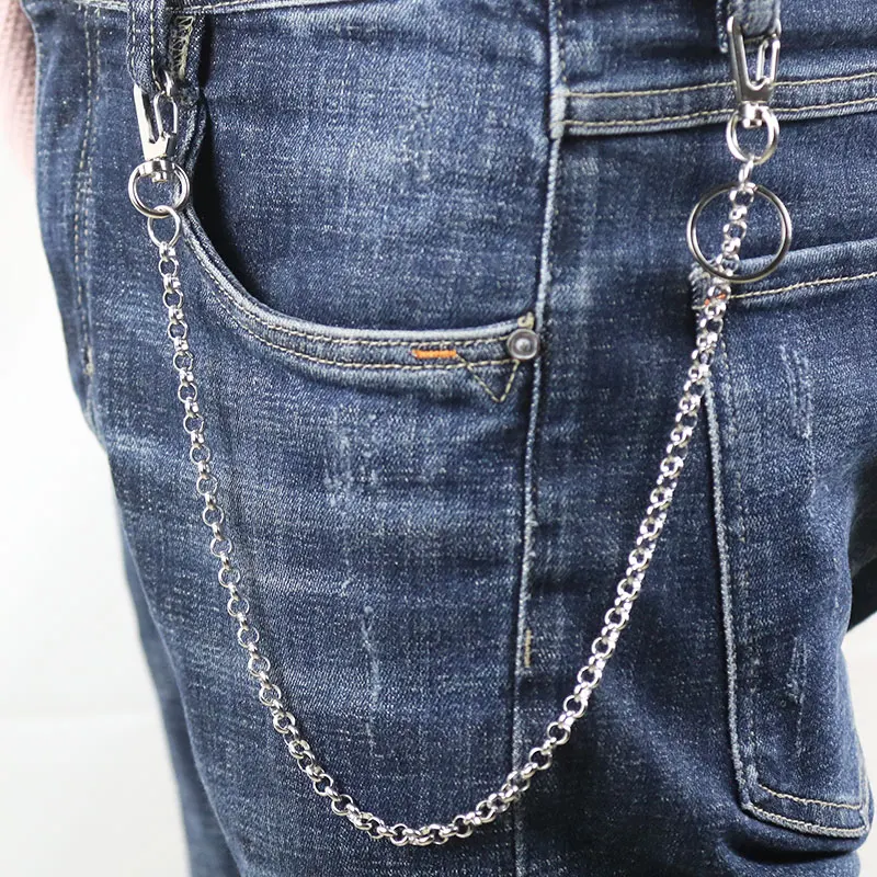 Модное ожерелье Rolo из нержавеющей стали длинный металлический кошелек цепной