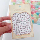 Диснеевские 3D наклейки для ногтей, наклейки для дизайна ногтей, диснеевские принцессы Лило и Стич, наклейки, наклейки с персонажами аниме, украшения для ногтей