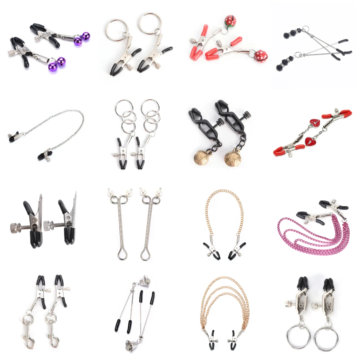 

Chain Fetish Nipple Clamps Shaking Milk Stimulate For Women Couple Body Jewelry Accessories Exotic Accessories