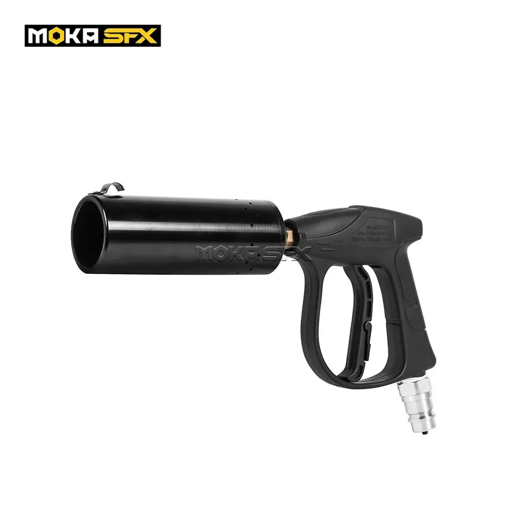 Buy Pistola de vapor de mano con efectos de escenario para DJ, dispositivo de pulverización de niebla de 10M, máquina de humo para discoteca, Cañón de CO2 de mano, nueva