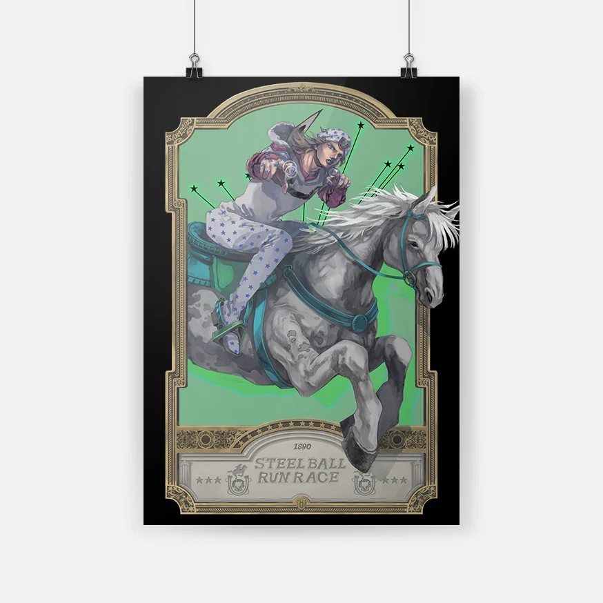 Домашний декор с принтами картина из холста изображением джодара японское аниме